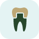 Icon of a tooth with a dental crown